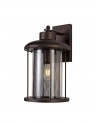Ophelia Extra Large Wall Lamp, 1 x E27, Antique Bronze/Clear Glass, IP54, 2yrs Warranty