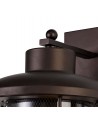 Ophelia Extra Large Wall Lamp, 1 x E27, Antique Bronze/Clear Glass, IP54, 2yrs Warranty