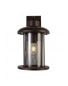 Ophelia Extra Large Wall Lamp, 1 x E27, Antique Bronze/Clear Glass, IP54, 2yrs Warranty