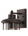 Ophelia Large Wall Lamp, 1 x E27, Antique Bronze/Clear Glass, IP54, 2yrs Warranty