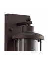 Ophelia Small Wall Lamp, 1 x E27, Antique Bronze/Clear Glass, IP54, 2yrs Warranty