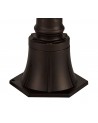 Ophelia Single Headed Post Lamp, 1 x E27, Antique Bronze/Clear Glass, IP54, 2yrs Warranty