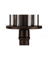 Ophelia Single Headed Post Lamp, 1 x E27, Antique Bronze/Clear Glass, IP54, 2yrs Warranty