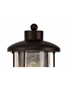 Ophelia Single Headed Post Lamp, 1 x E27, Antique Bronze/Clear Glass, IP54, 2yrs Warranty