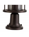 Ophelia Pedestal Lamp, 1 x E27, Antique Bronze/Clear Glass, IP54, 2yrs Warranty
