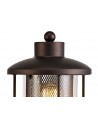 Ophelia Pedestal Lamp, 1 x E27, Antique Bronze/Clear Glass, IP54, 2yrs Warranty