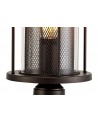 Ophelia Pedestal Lamp, 1 x E27, Antique Bronze/Clear Glass, IP54, 2yrs Warranty
