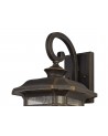 Aurelia Large Wall Lamp, 1 x E27, Brushed Black Gold/Seeded Glass, IP54, 2yrs Warranty
