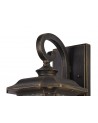 Aurelia Small Wall Lamp, 1 x E27, Brushed Black Gold/Seeded Glass, IP54, 2yrs Warranty