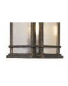 Aurelia Small Wall Lamp, 1 x E27, Brushed Black Gold/Seeded Glass, IP54, 2yrs Warranty