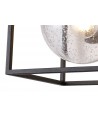 Chloe Down Wall Lamp, 1 x E27, IP54, Anthracite/Clear Seeded Glass, 2yrs Warranty