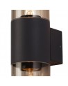 Clover Wall Lamp 2 x E27, IP54, Anthracite/Smoked, 2yrs Warranty