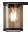 Clover Wall Lamp 2 x E27, IP54, Anthracite/Smoked, 2yrs Warranty