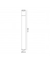 Eslpeth 90cm Post Lamp 1 x E27, IP54, Anthracite/Opal, 2yrs Warranty