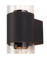 Freya Wall Lamp 2 x E27, IP54, Anthracite/Clear, 2yrs Warranty