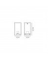 Lowri Flush Wall Lamp, 1 x E27, IP54, Graphite Black, 2yrs Warranty