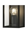 Lowri Flush Wall Lamp, 1 x E27, IP54, Graphite Black, 2yrs Warranty