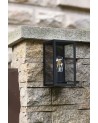 Lowri Flush Wall Lamp, 1 x E27, IP54, Graphite Black, 2yrs Warranty