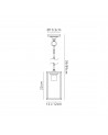 Lowri Pendant, 1 x E27, IP54, Graphite Black, 2yrs Warranty