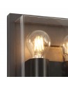 Rosie Wall Lamp, 2 x E27, IP65, Anthracite/Clear PC, 2yrs Warranty