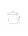 Rosie Wall Lamp, 16W LED, 3000K, 1135lm, IP65, Anthracite/Opal PC, 3yrs Warranty