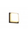 Rosie Wall Lamp, 16W LED, 3000K, 1135lm, IP65, Anthracite/Opal PC, 3yrs Warranty