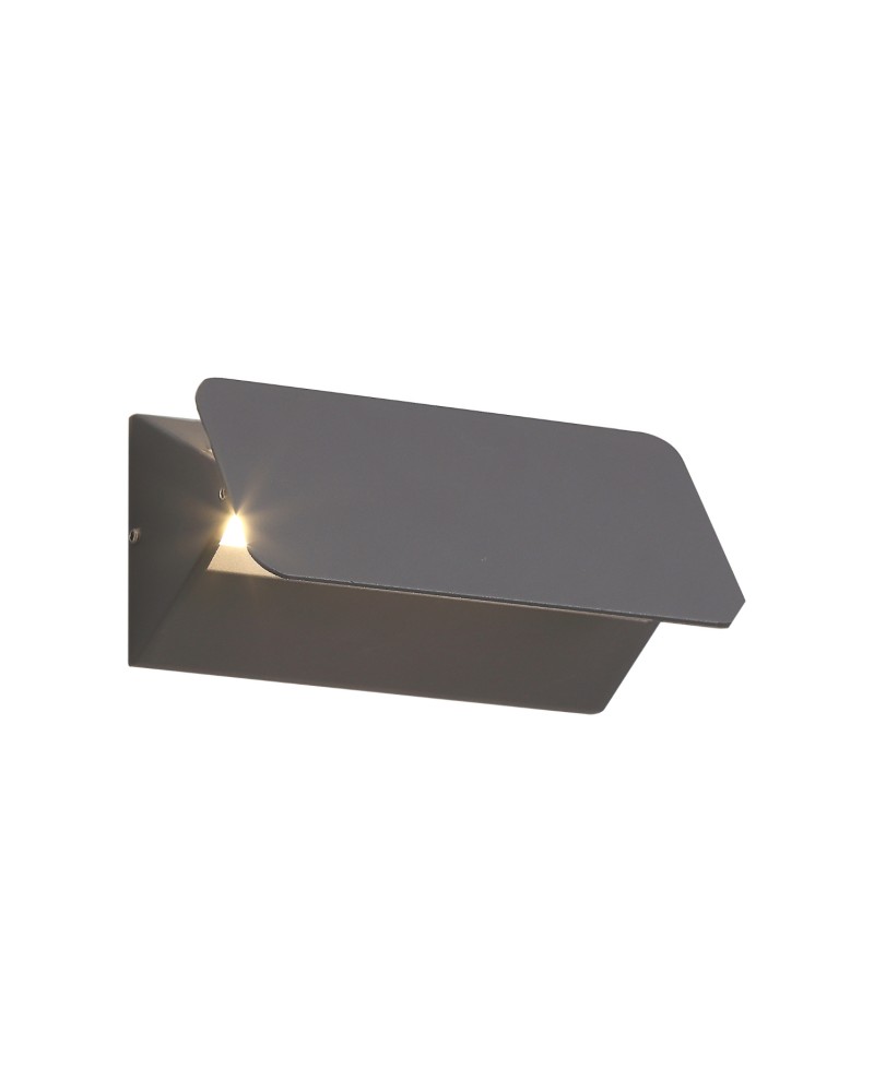 Peggy Up & Downward Lighting Wall Lamp, 5W LED, 3000K, 190lm, IP54, Anthracite