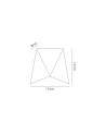 Maisie Wall Lamp, 7W LED, 3000K, 610lm, IP54, Black/Silver, 3yrs Warranty