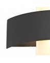 Ida Up & Downward Lighting Wall Lamp, 2 x 5W LED, 3000K, 850lm, IP54, Anthracite, 3yrs Warranty