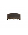 Iona Up & Downward Lighting Wall Lamp, 6 x 1W LED, 3000K, 500lm, IP54, Black/Gold, 3yrs Warranty