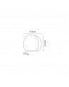Iris Wall Lamp, 3W LED, 3000K, 270lm, IP54, Dark Brown, 3yrs Warranty
