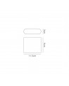Jane Up and Downward Lighting Wall Lamp, 2 x 3W LED, 3000K, 350lm, IP54, Black/Silver, 3yrs Warranty