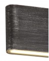 Jane Up and Downward Lighting Wall Lamp, 2 x 6W LED, 3000K, 630lm, IP54, Black/Silver, 3yrs Warranty