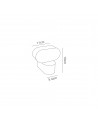 Fern 1 Light Adjustable Wall Lamp, 6W LED, 3000K, 400lm, IP54, Anthracite, 3yrs Warranty