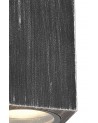 Annabel Rectangle Wall Lamp, 2 x GU10, IP54, Black/Silver
