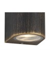 Annabel Curved Wall Lamp, 1 x GU10, IP54, Black/Gold
