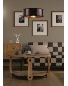 Araminta Round, 450 x 150mm Shade, Gold/Black