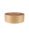 Araminta Round, 600 x 210mm Wood Effect Shade, Light Oak/White Laminate
