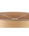 Araminta Round, 600 x 210mm Wood Effect Shade, Light Oak/White Laminate