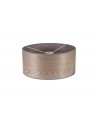 Araminta Round, 395 x 180mm Wood Effect Shade, Grey Oak/White Laminate