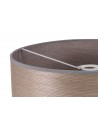 Araminta Round, 395 x 180mm Wood Effect Shade, Grey Oak/White Laminate