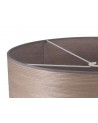 Araminta Round, 600 x 210mm Wood Effect Shade, Grey Oak/White Laminate