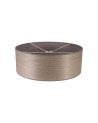 Araminta Round, 600 x 210mm Wood Effect Shade, Grey Oak/White Laminate