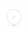 Buy Universal 400mm Frosted Acrylic Diffuser Nickel Centre