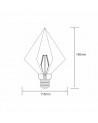 Buy Filament LED Bulb (Dimmable) Spiral ST64 E27 4W Vintage Style Edison LED bulb