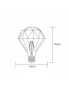 Buy Filament LED Bulb (Dimmable) Spiral ST64 E27 4W Vintage Style Edison LED bulb