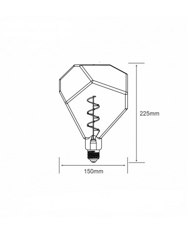 Buy Filament LED Bulb (Dimmable) Spiral ST64 E27 4W Vintage Style Edison LED bulb