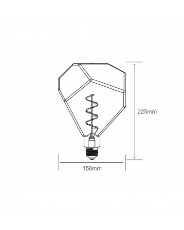 Buy Filament LED Bulb (Dimmable) Spiral ST64 E27 4W Vintage Style Edison LED bulb
