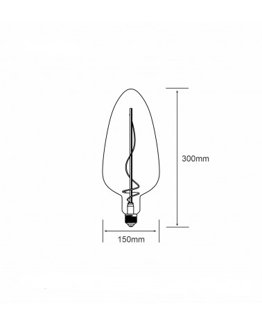 Buy Filament LED Bulb (Dimmable) Spiral ST64 E27 4W Vintage Style Edison LED bulb