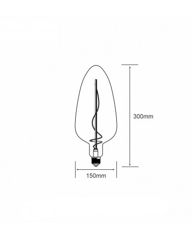 Buy Filament LED Bulb (Dimmable) Spiral ST64 E27 4W Vintage Style Edison LED bulb